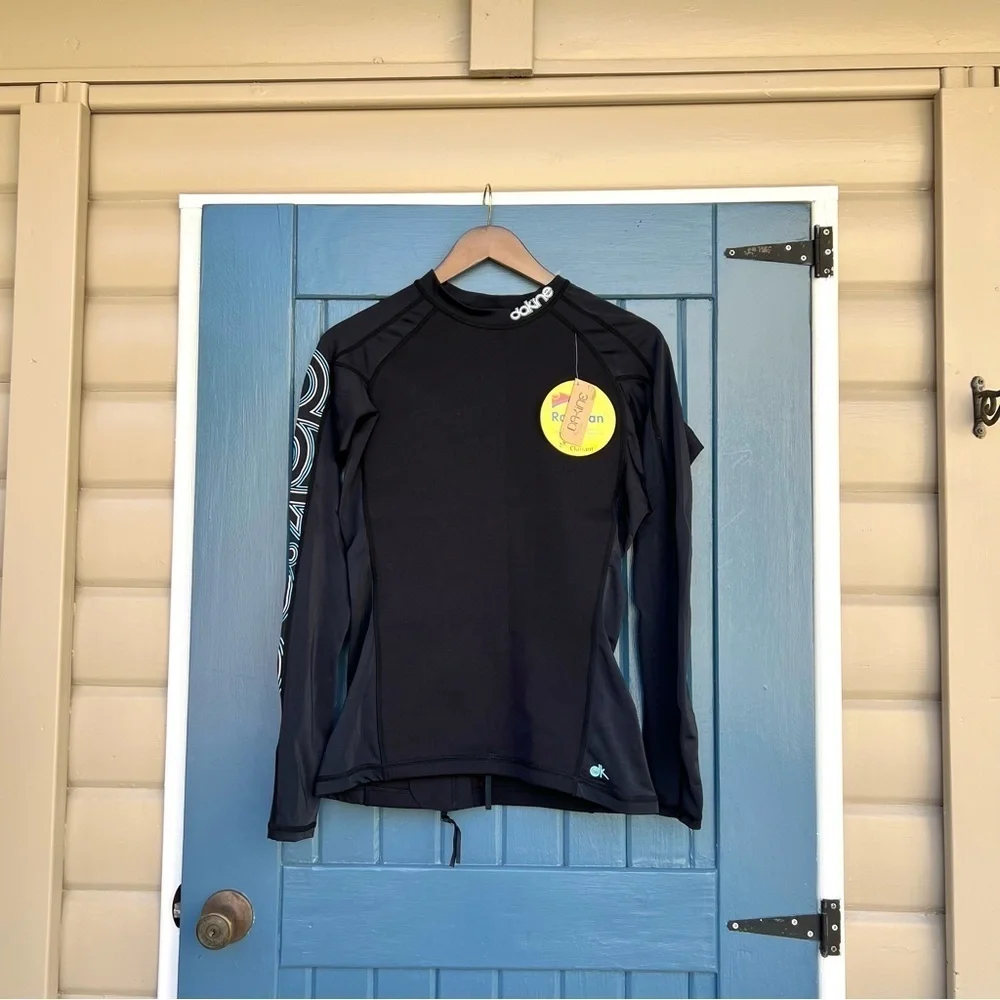 Dakine RashGuard  Black Long Sleeve UPF 50 Women XL